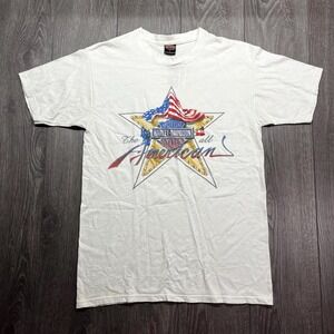 Vintage Harley Davidson 1990s Shirt Large White Biker Streetwear Tennessee